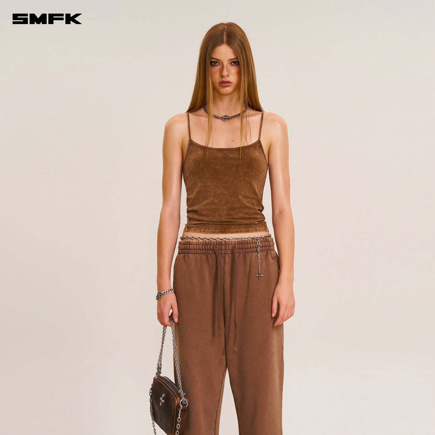 VINTAGE STORM FADE CAMISOLE/FADE DYE Vanish Brown