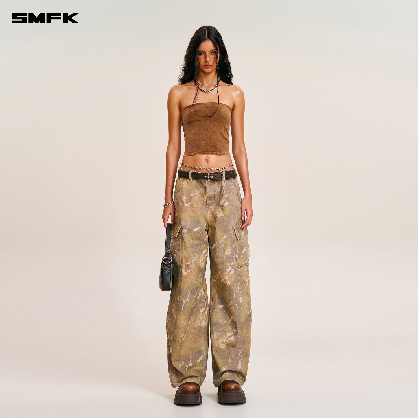 VINTAGE STORM FADE BUSTIER/FADE DYE Vanish Brown