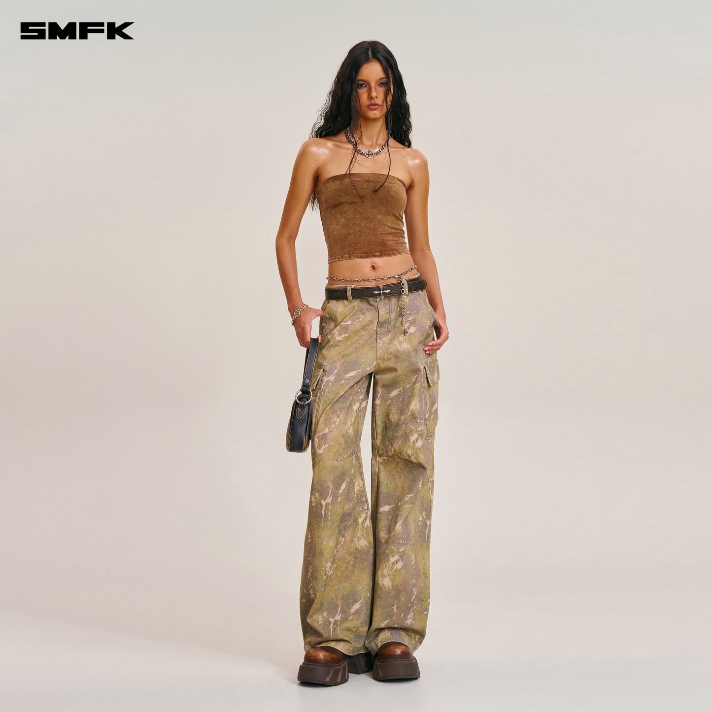 VINTAGE STORM FADE BUSTIER/FADE DYE Vanish Brown