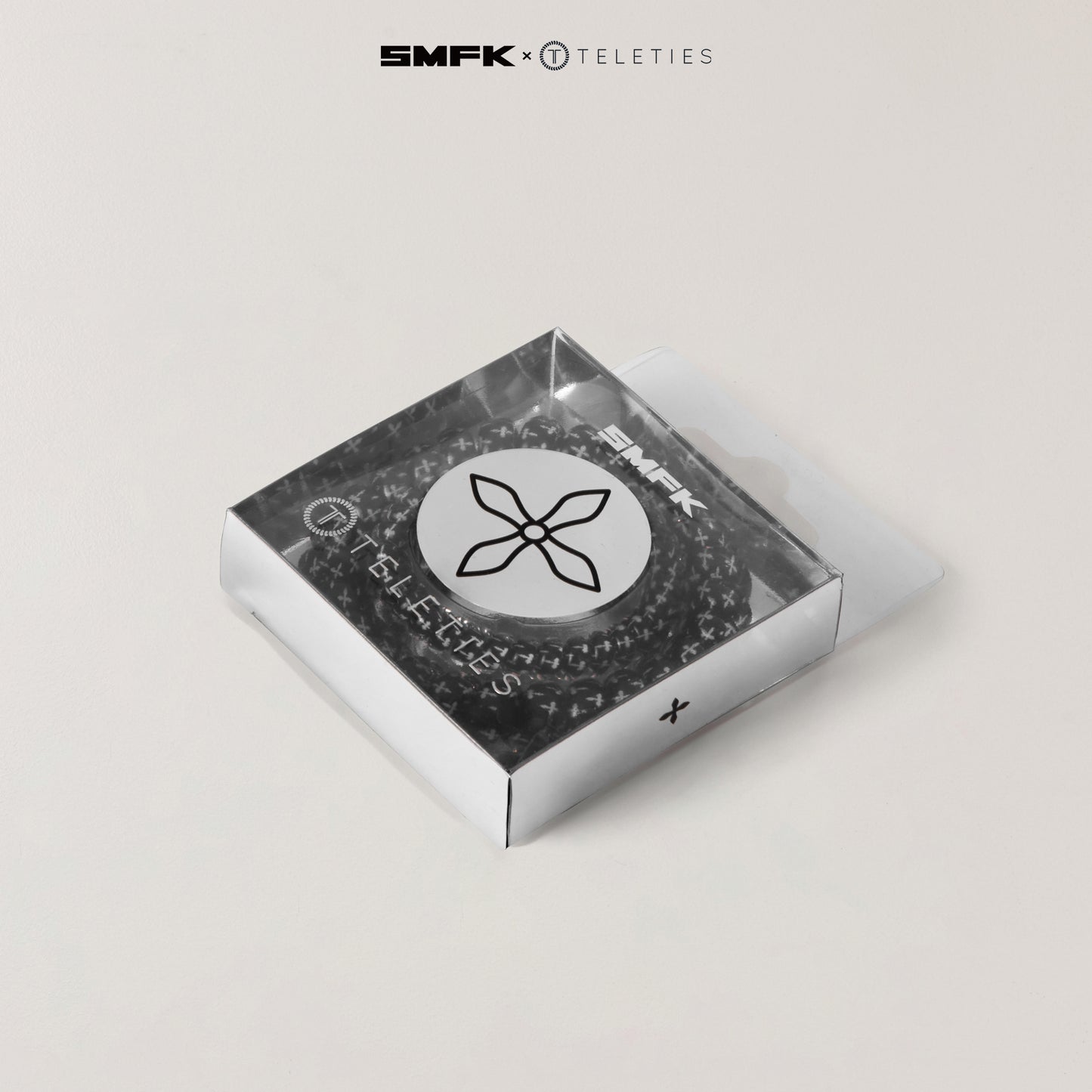 SMFK X TELETIES Hair Ties Black And White