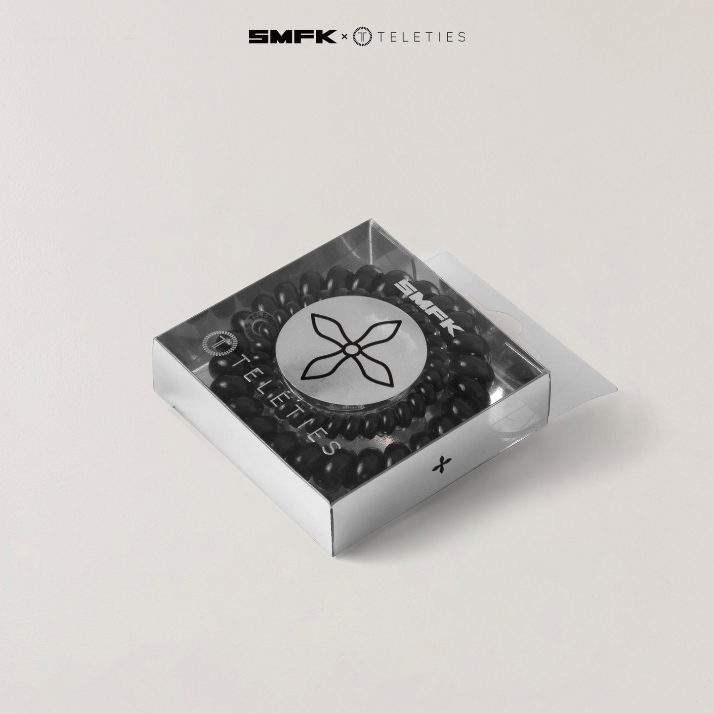 SMFK X TELETIES Hair Ties Black