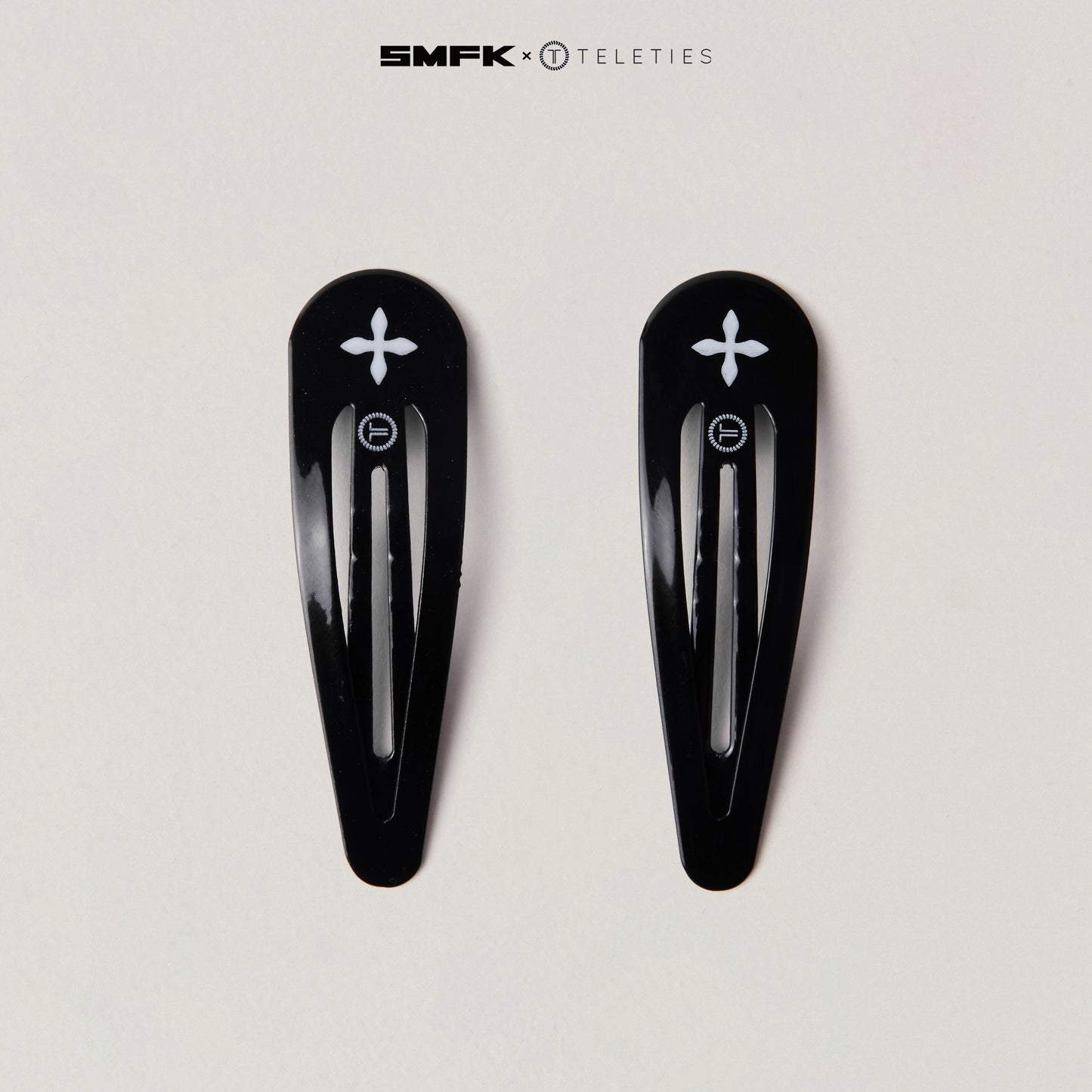 SMFK X TELETIES Snap Clips Black