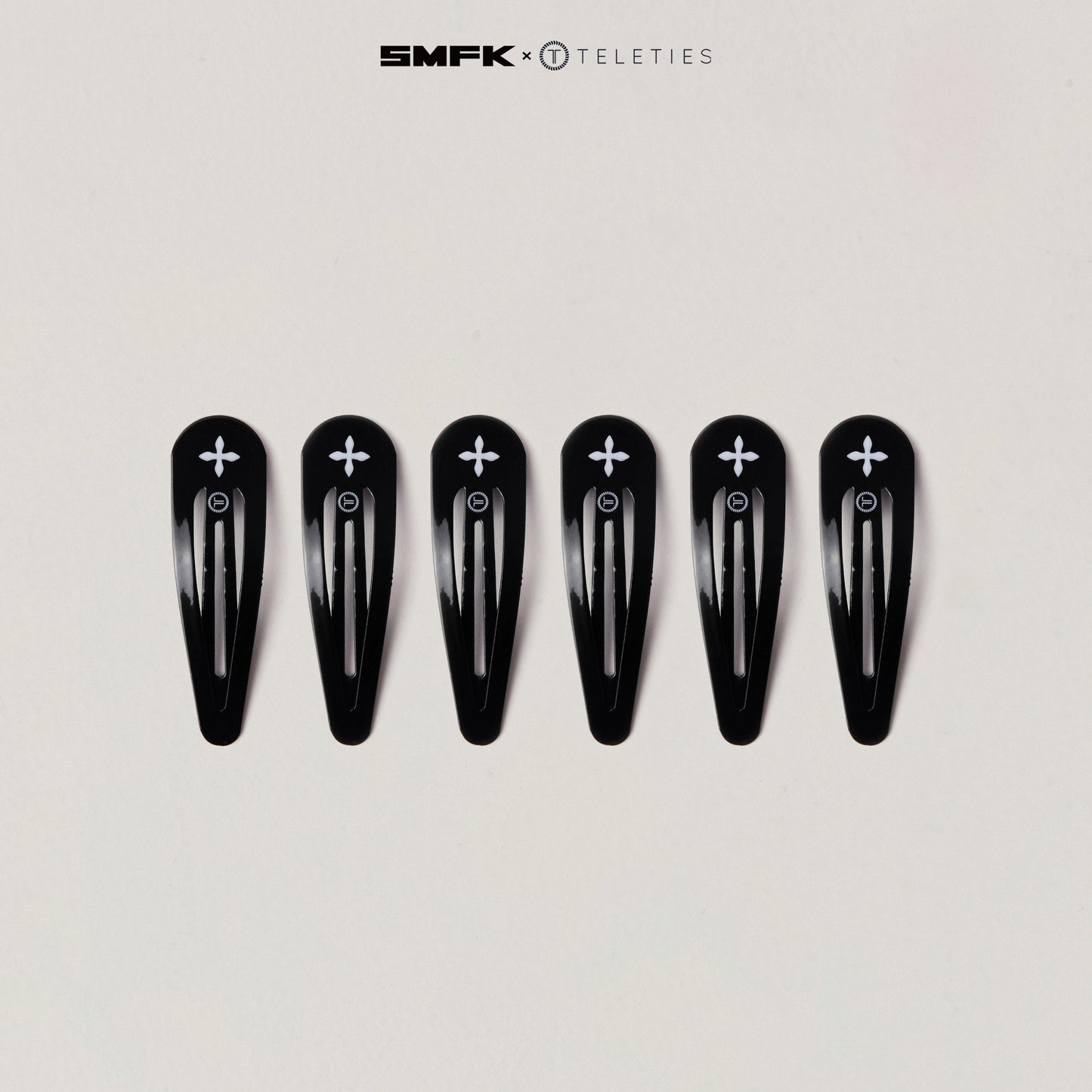 SMFK X TELETIES Snap Clips Black