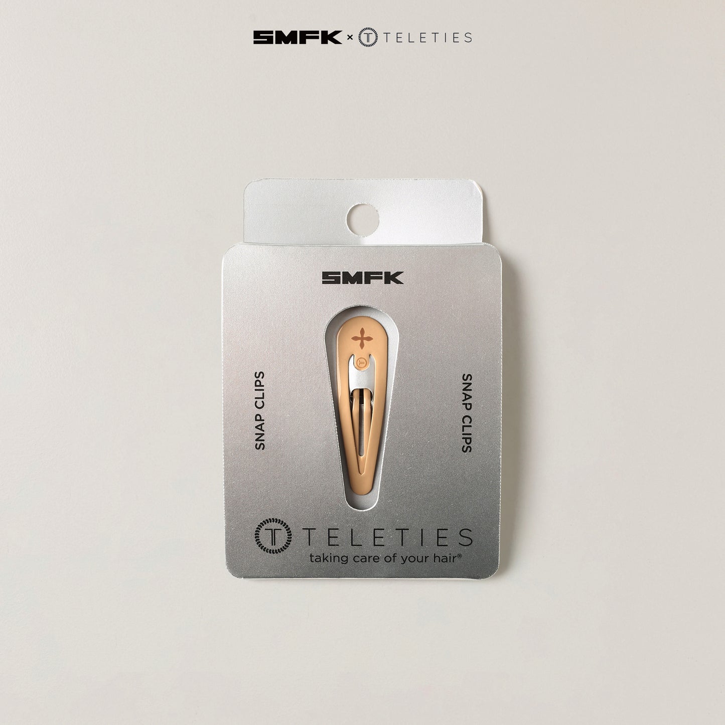 SMFK X TELETIES Snap Clips Sandy Khaki
