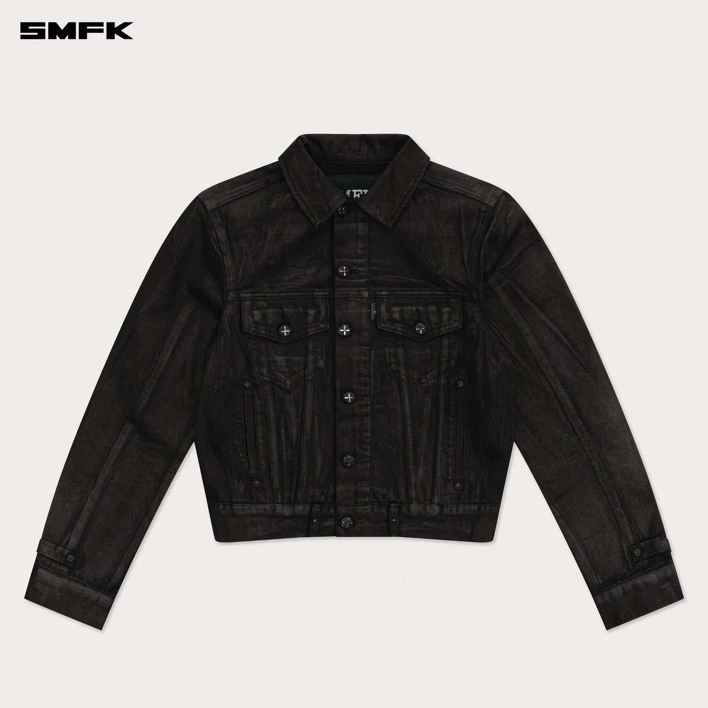 COMPASS WILD Lightning Denim Jacket Lightning Black