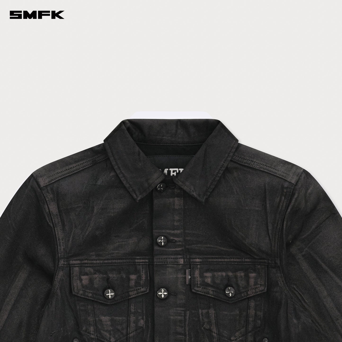 COMPASS WILD Lightning Denim Jacket Lightning Black