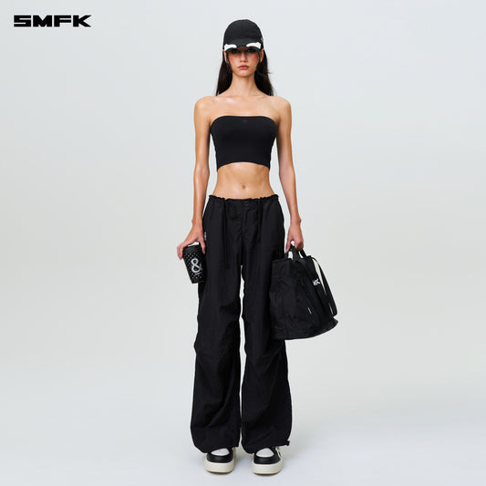 FUTURE STORM Hunting Wide-Leg Parachute Pants Lightning Black