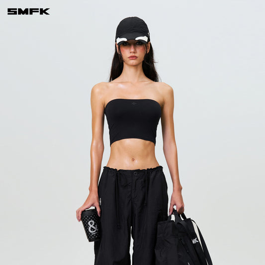 FUTURE STORM Hunting Wide-Leg Parachute Pants Lightning Black