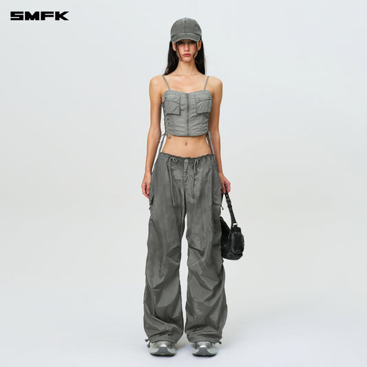 FUTURE STORM Hunting Wide-Leg Parachute Pants Concrete Gray