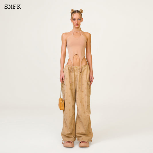 COMPASS Temple Garden Hunting Parachute Pants Classic Nude