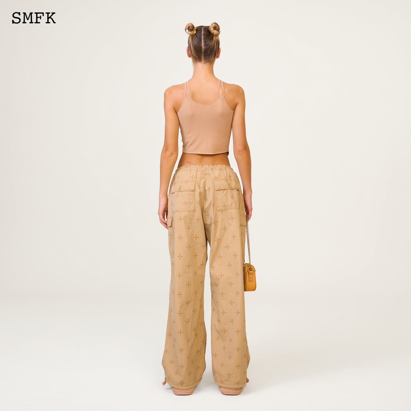 COMPASS Temple Garden Hunting Parachute Pants Classic Nude