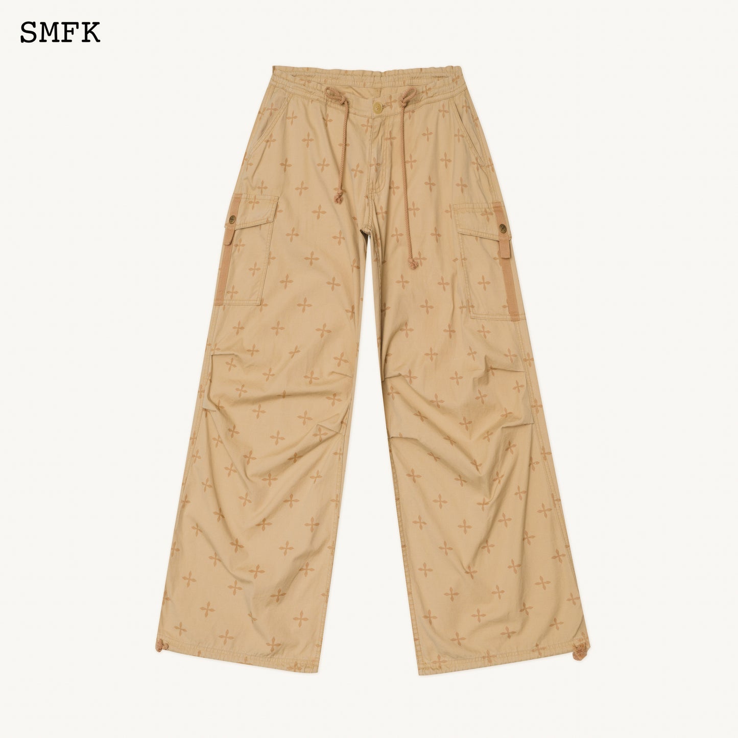 COMPASS Temple Garden Hunting Parachute Pants Classic Nude