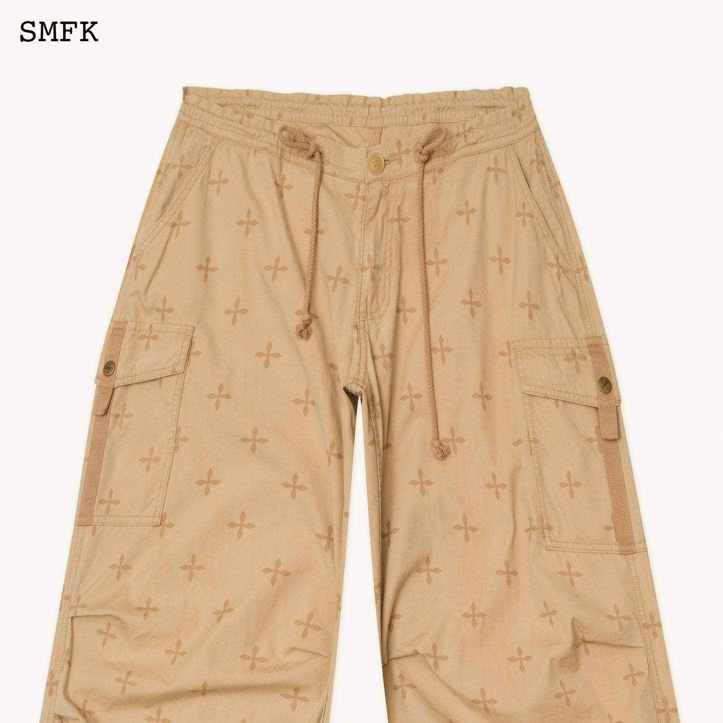 COMPASS Temple Garden Hunting Parachute Pants Classic Nude