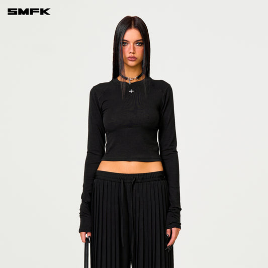 WILD WORLD Pleated Trousers Wilderness Black