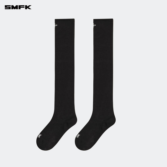 COMPASS HUG Sports High-Calf Socks Wilderness Black