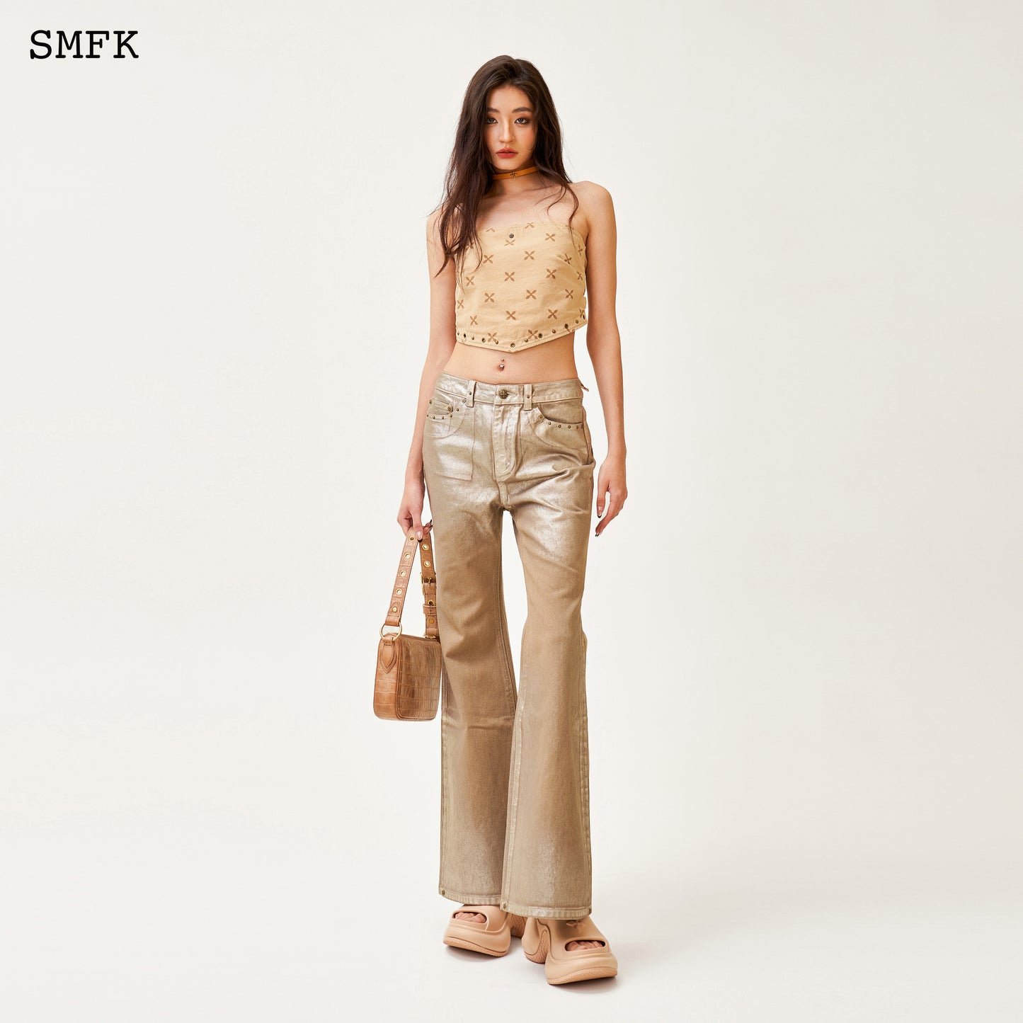 Ancient Myth Temple Garden Bandeau Tube Top Classic Nude