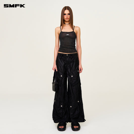 FUTURE Nebula Knitted Strap Top Stardust Black