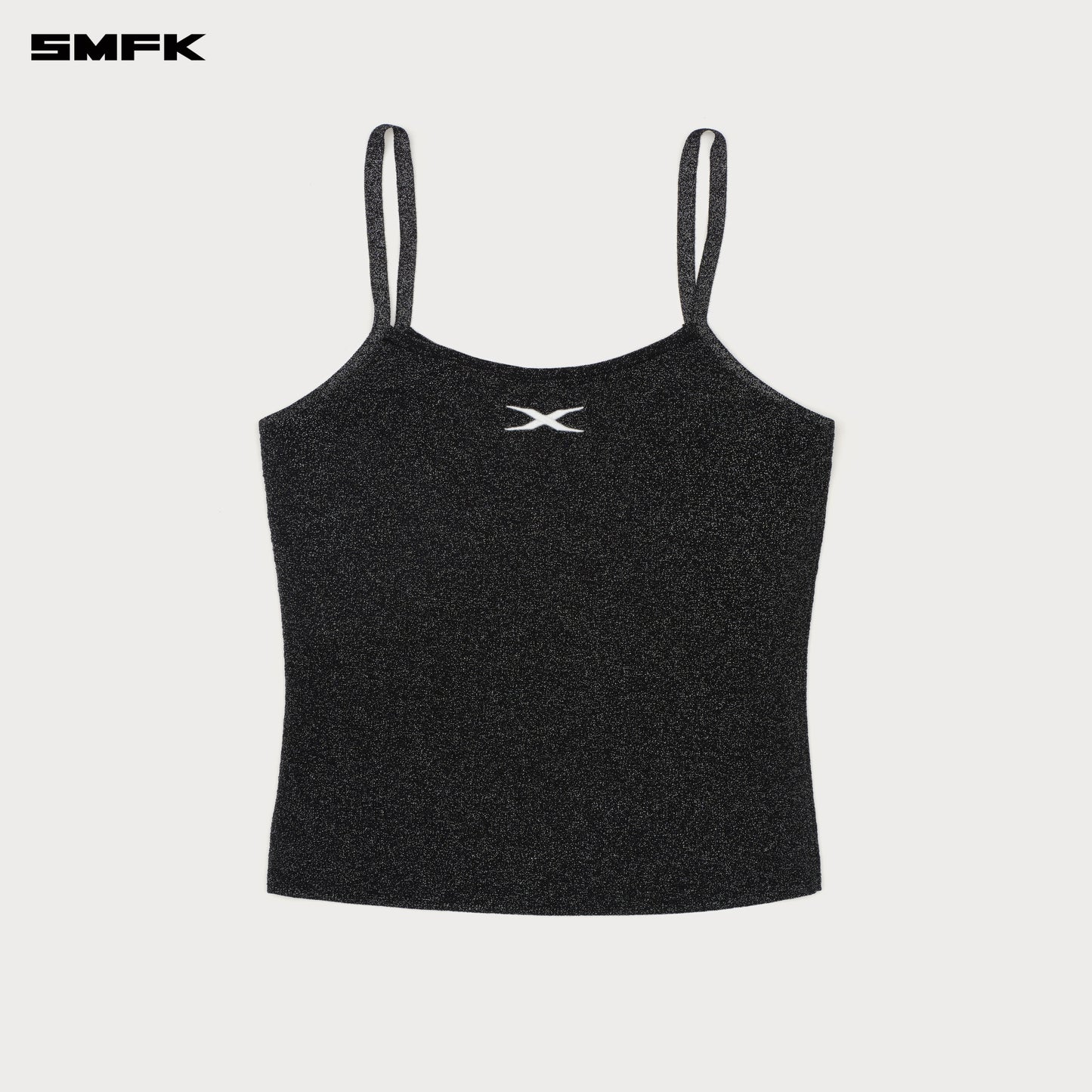 FUTURE Nebula Knitted Strap Top Stardust Black