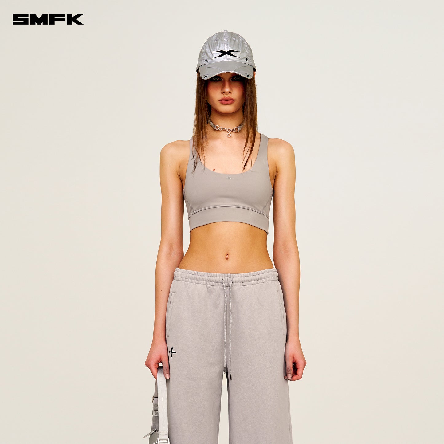 FUTURE WAVE One-piece Classic Body-shaping Vest Ash Gray
