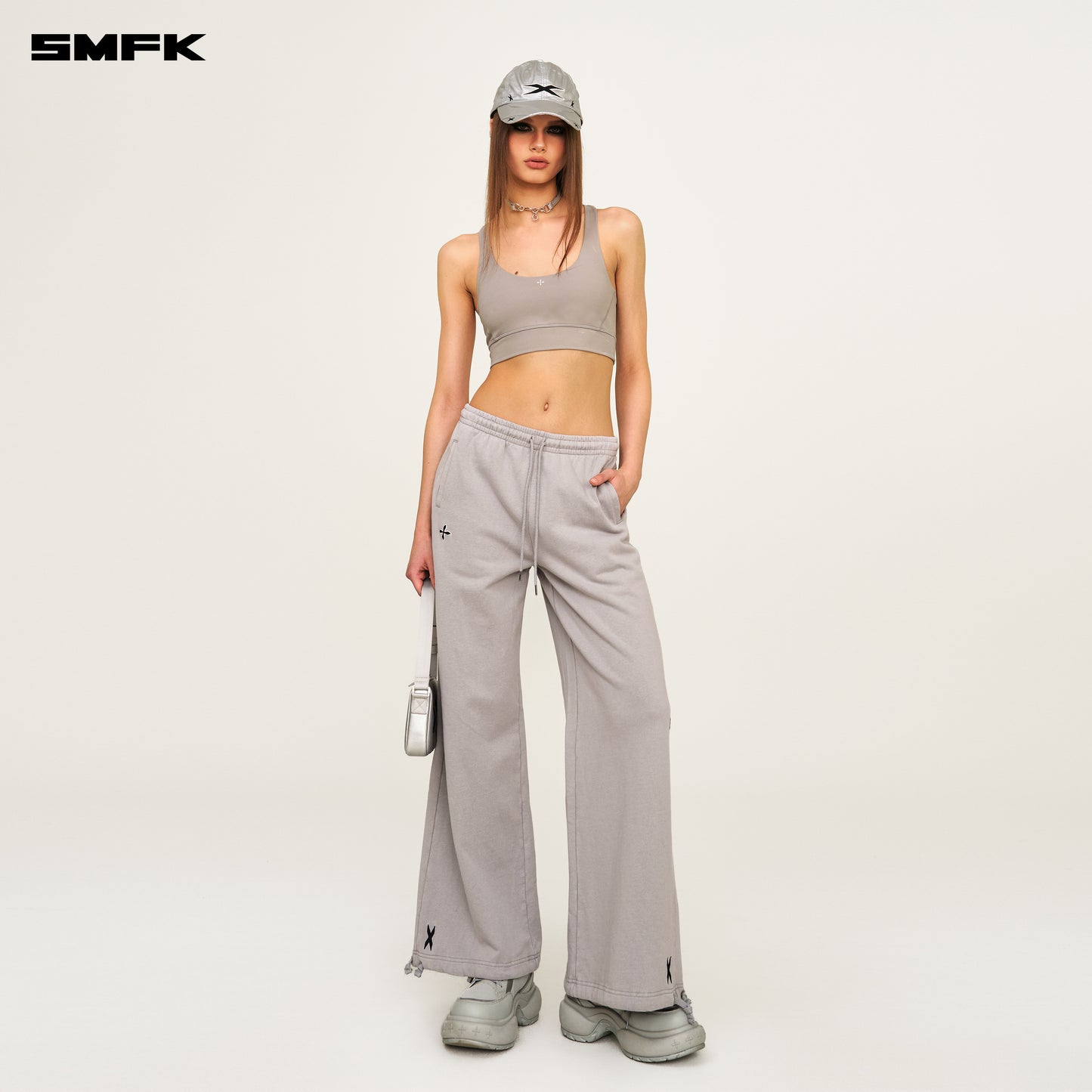 FUTURE WAVE One-piece Classic Body-shaping Vest Ash Gray